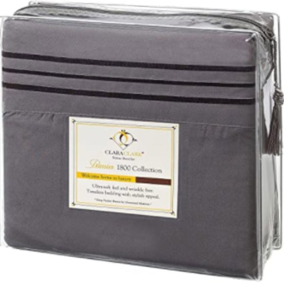 Clara Clark - 100% Money Back Guarantee Other - Clara Clark- 1800 Series: Bed Sheet Set- (4Pc.)